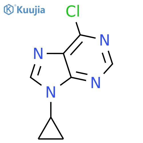 6-Chloro-9-cyclopropyl-9H-purine structure