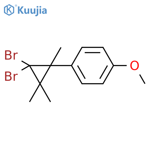 BENZENE, 1-(2,2-DIBROMO-1,3,3-TRIMETHYLCYCLOPROPYL)-4-METHOXY- structure