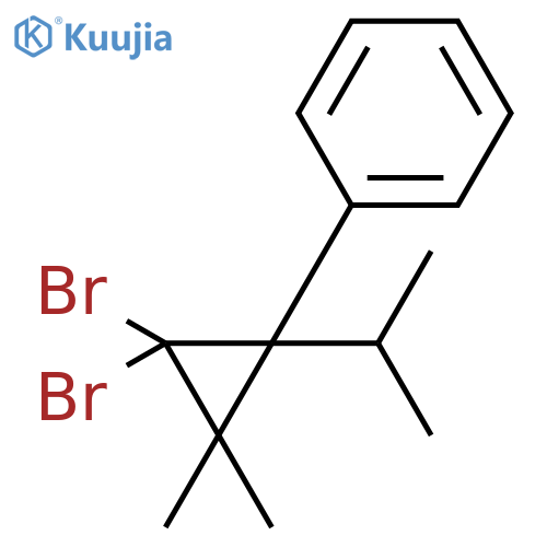 Benzene, [2,2-dibromo-3,3-dimethyl-1-(1-methylethyl)cyclopropyl]- structure
