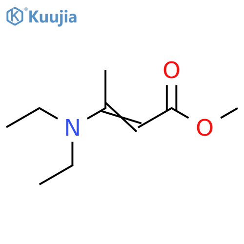 2-Butenoic acid, 3-(diethylamino)-, methyl ester structure