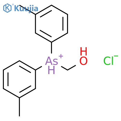 Arsonium, hydroxymethylbis(3-methylphenyl)-, chloride structure