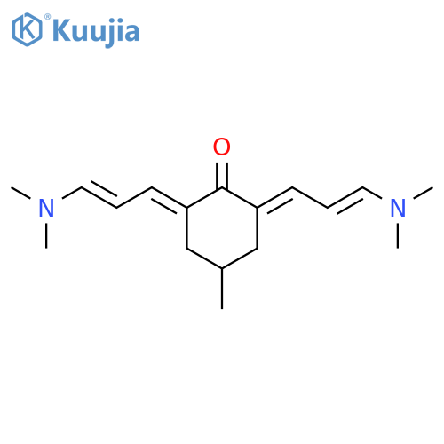 CYCLOHEXANONE, 2,6-BIS[3-(DIMETHYLAMINO)-2-PROPENYLIDENE]-4-METHYL- structure