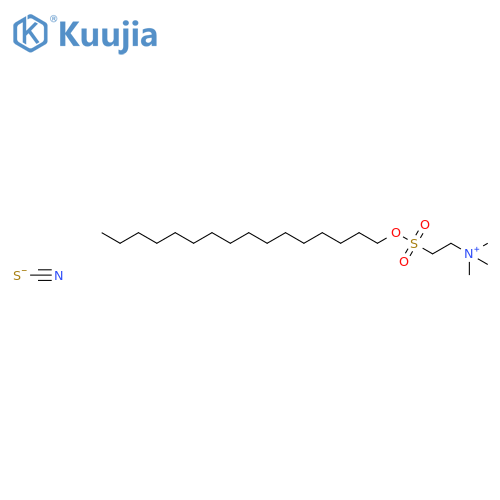Ethanaminium, 2-[(hexadecyloxy)sulfonyl]-N,N,N-trimethyl-, thiocyanate structure