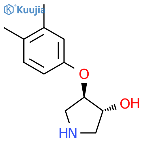 3-PYRROLIDINOL, 4-(3,4-DIMETHYLPHENOXY)-, TRANS- structure
