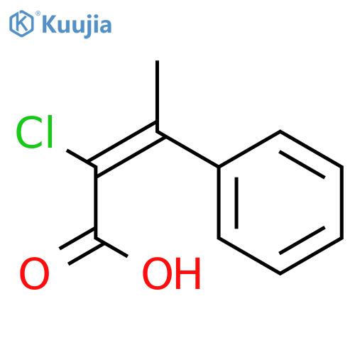 2-BUTENOIC ACID, 2-CHLORO-3-PHENYL-, (E)- structure