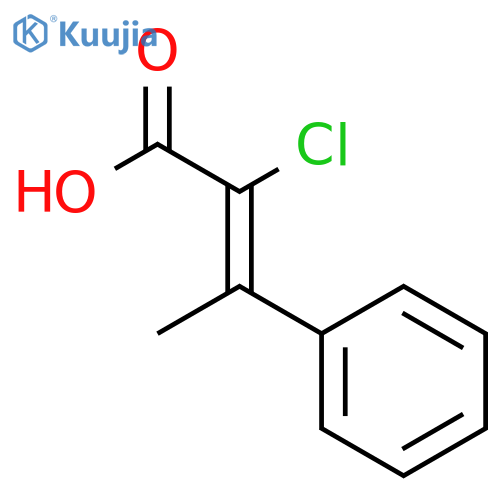 2-BUTENOIC ACID, 2-CHLORO-3-PHENYL-, (Z)- structure