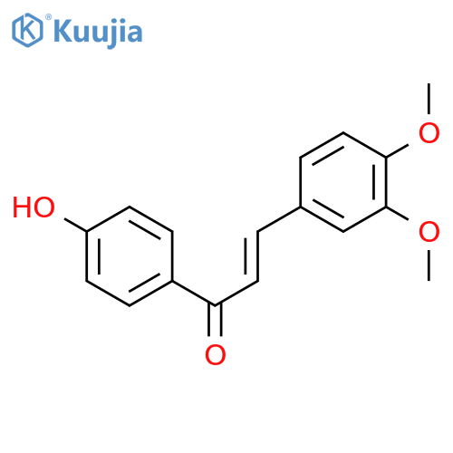 (2E)-3-(3,4-dimethoxyphenyl)-1-(4-hydroxyphenyl)prop-2-en-1-one structure