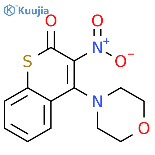 4-morpholin-4-yl-3-nitro-2H-thiochromen-2-one structure