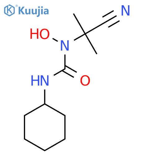 UREA, N-(1-CYANO-1-METHYLETHYL)-N'-CYCLOHEXYL-N-HYDROXY- structure
