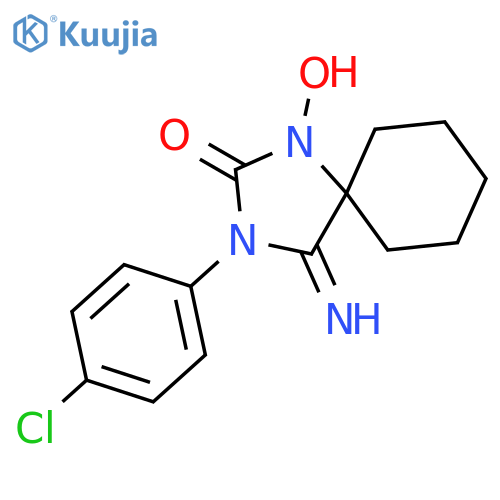 1,3-Diazaspiro[4.5]decan-2-one, 3-(4-chlorophenyl)-1-hydroxy-4-imino- structure