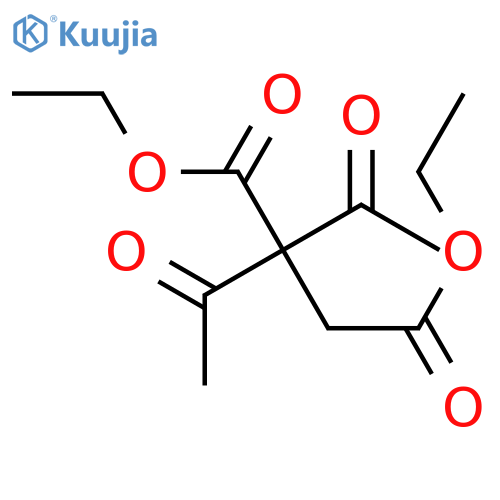Butanedioic acid, 2,2-diacetyl-, diethyl ester structure