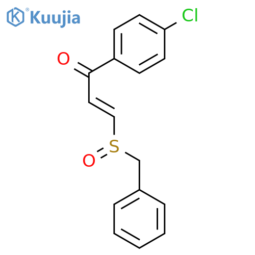 2-PROPEN-1-ONE, 1-(4-CHLOROPHENYL)-3-[(PHENYLMETHYL)SULFINYL]-, (E)- structure