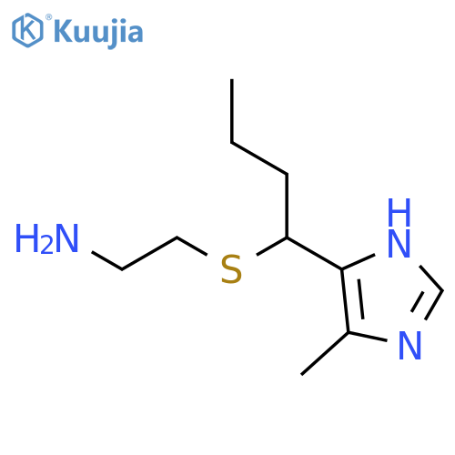 Ethanamine, 2-[[1-(5-methyl-1H-imidazol-4-yl)butyl]thio]- structure