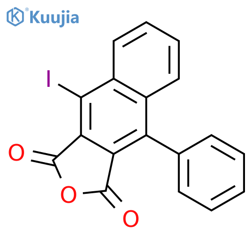 Naphtho[2,3-c]furan-1,3-dione, 4-iodo-9-phenyl- structure