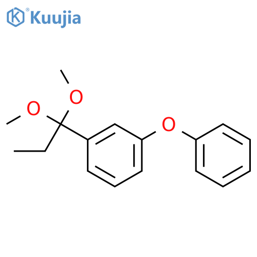 Benzene, 1-(1,1-dimethoxypropyl)-3-phenoxy- structure