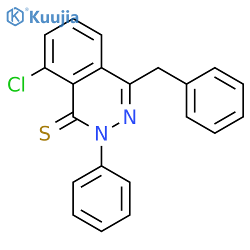 1(2H)-Phthalazinethione, 8-chloro-2-phenyl-4-(phenylmethyl)- structure