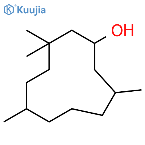 3,3,6,10-Tetramethylcycloundecan-1-ol structure