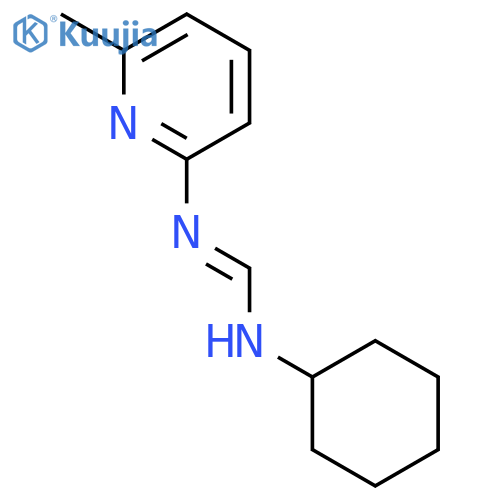 Methanimidamide, N-cyclohexyl-N'-(6-methyl-2-pyridinyl)- structure