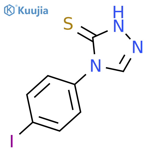 3H-1,2,4-Triazole-3-thione, 2,4-dihydro-4-(4-iodophenyl)- structure