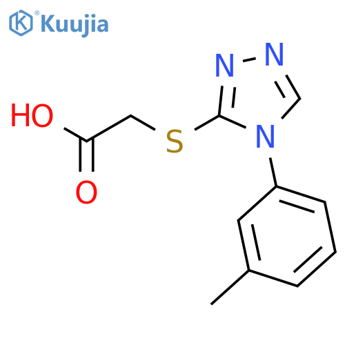 Acetic acid, [[4-(3-methylphenyl)-4H-1,2,4-triazol-3-yl]thio]- structure