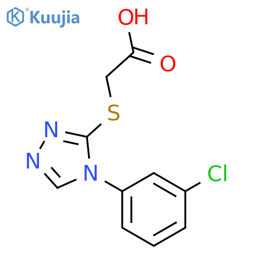 2-{4-(3-Chlorophenyl)-4H-1,2,4-triazol-3-ylsulfanyl}acetic Acid structure