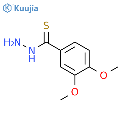Benzenecarbothioic acid, 3,4-dimethoxy-, hydrazide structure