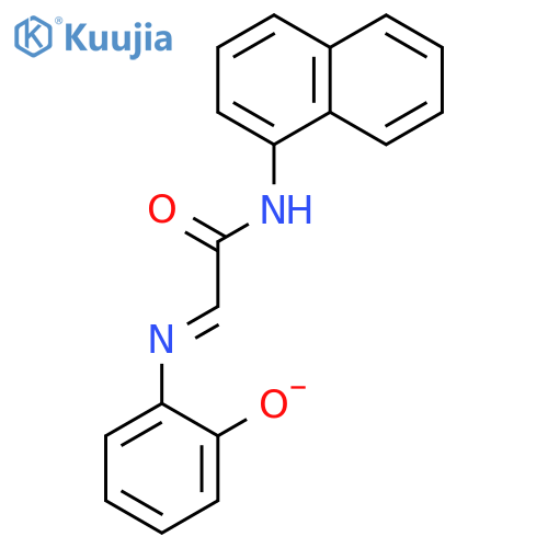 Acetamide, N-1-naphthalenyl-2-(oxidophenylimino)- structure