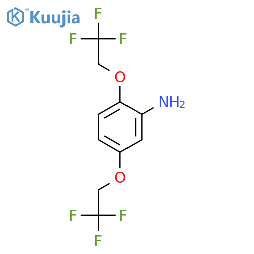 2,5-Bis(trifluoroethoxy)aniline structure