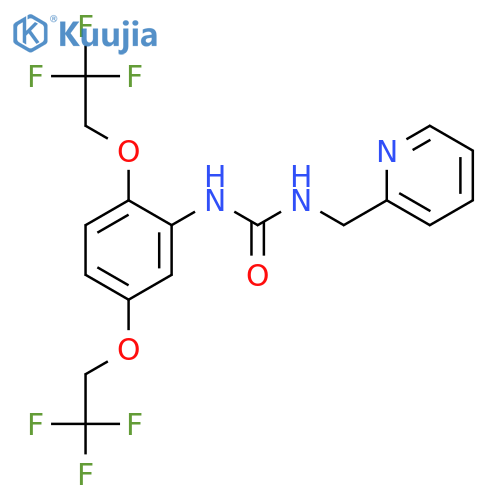 UREA, N-[2,5-BIS(2,2,2-TRIFLUOROETHOXY)PHENYL]-N'-(2-PYRIDINYLMETHYL)- structure