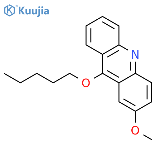 Acridine, 2-methoxy-9-(pentyloxy)- structure