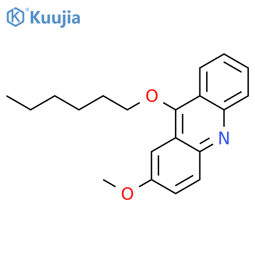 Acridine, 9-(hexyloxy)-2-methoxy- structure