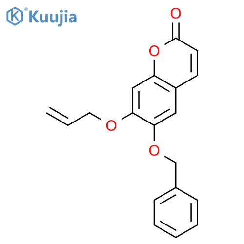 2H-1-Benzopyran-2-one, 6-(phenylmethoxy)-7-(2-propenyloxy)- structure