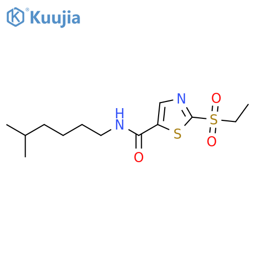 5-Thiazolecarboxamide, 2-(ethylsulfonyl)-N-(5-methylhexyl)- structure