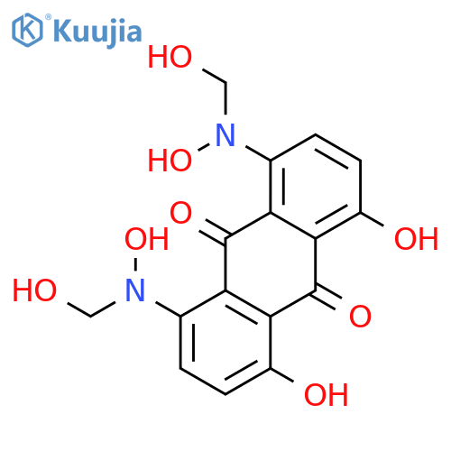 1,8-dihydroxy-4,5-bis[hydroxy(hydroxymethyl)amino]anthraquinone structure