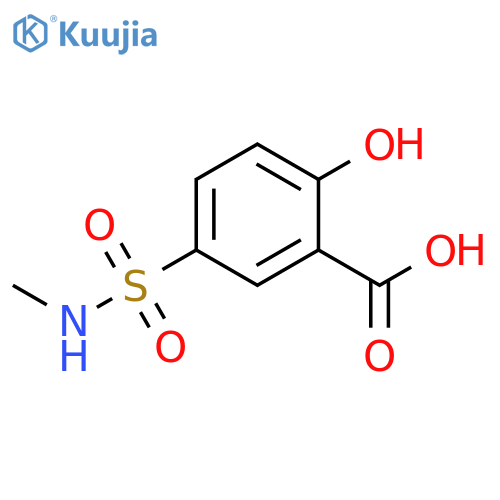 Benzoic acid, 2-hydroxy-5-[(methylamino)sulfonyl]- structure