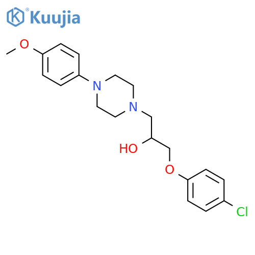 1-(4-chlorophenoxy)-3-[4-(4-methoxyphenyl)piperazin-1-yl]propan-2-ol structure