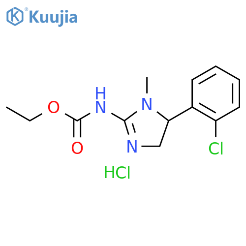 Carbamic acid, [5-(2-chlorophenyl)-4,5-dihydro-1-methyl-1H-imidazol-2-yl]-, ethyl ester, monohydrochloride (9CI) structure