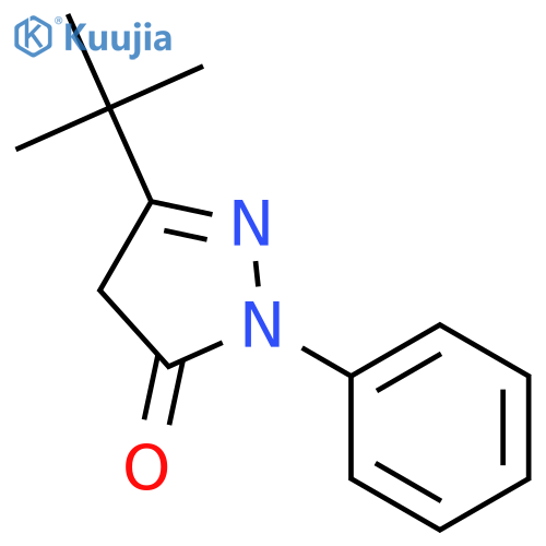 3-tert-Butyl-1-phenyl-2-pyrazolin-5-one structure