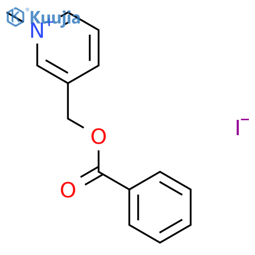 Pyridinium, 3-[(benzoyloxy)methyl]-1-methyl-, iodide structure