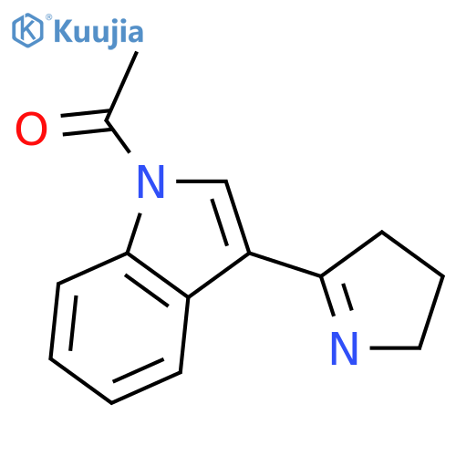 1-[3-(3,4-Dihydro-2H-pyrrol-5-yl)-1H-indol-1-yl]ethan-1-one structure
