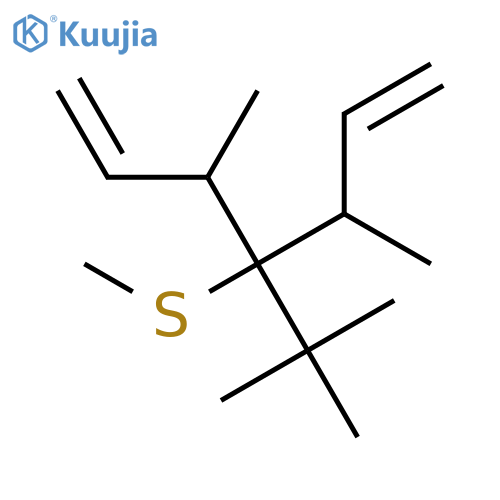 1,6-Heptadiene, 4-(1,1-dimethylethyl)-3,5-dimethyl-4-(methylthio)- structure