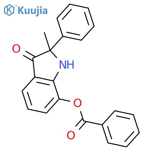 3H-Indol-3-one, 7-(benzoyloxy)-1,2-dihydro-2-methyl-2-phenyl- structure