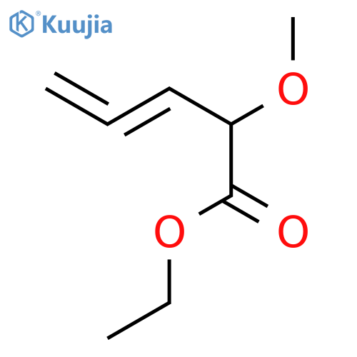 3,4-PENTADIENOIC ACID, 2-METHOXY-, ETHYL ESTER structure