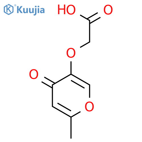 Acetic acid, [(6-methyl-4-oxo-4H-pyran-3-yl)oxy]- structure