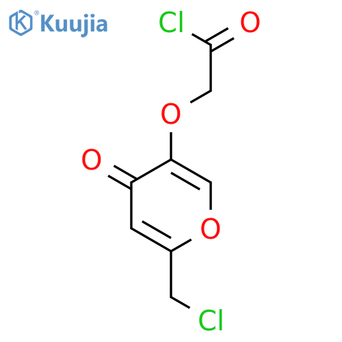 ACETYL CHLORIDE, [[6-(CHLOROMETHYL)-4-OXO-4H-PYRAN-3-YL]OXY]- structure