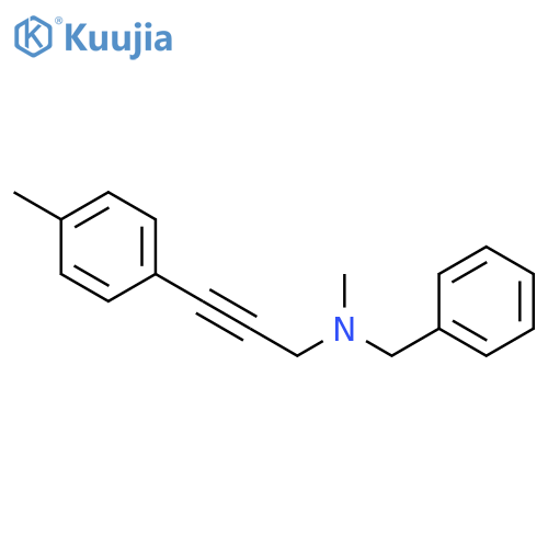 Benzenemethanamine, N-methyl-N-[3-(4-methylphenyl)-2-propynyl]- structure