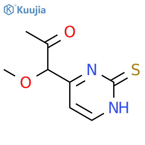 2-Propanone, 1-(1,2-dihydro-2-thioxo-4-pyrimidinyl)-1-methoxy- structure