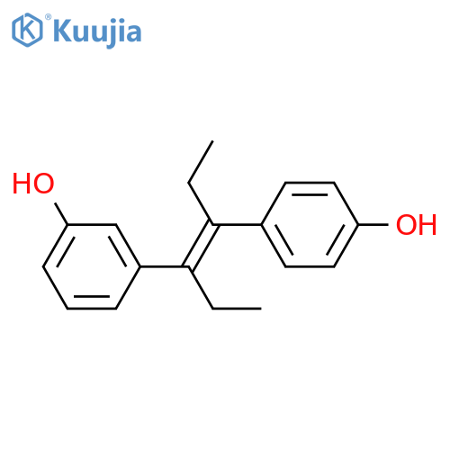 Phenol, 3-[(1E)-1-ethyl-2-(4-hydroxyphenyl)-1-butenyl]- structure