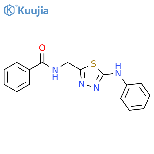 Benzamide, N-[[5-(phenylamino)-1,3,4-thiadiazol-2-yl]methyl]- structure