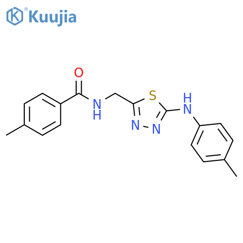 Benzamide,4-methyl-N-[[5-[(4-methylphenyl)amino]-1,3,4-thiadiazol-2-yl]methyl]- structure